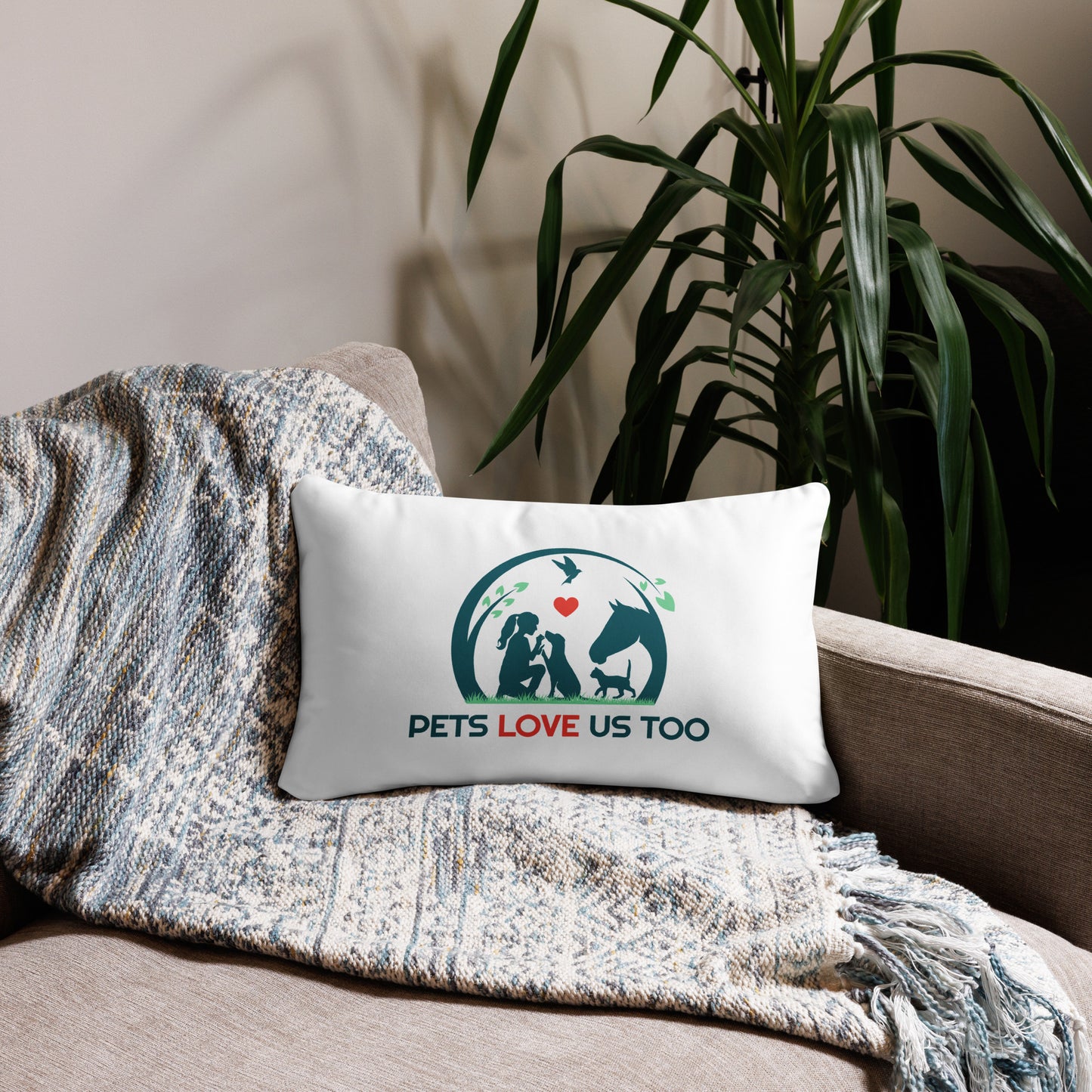 Pets Love Us Too® Accent Pillow