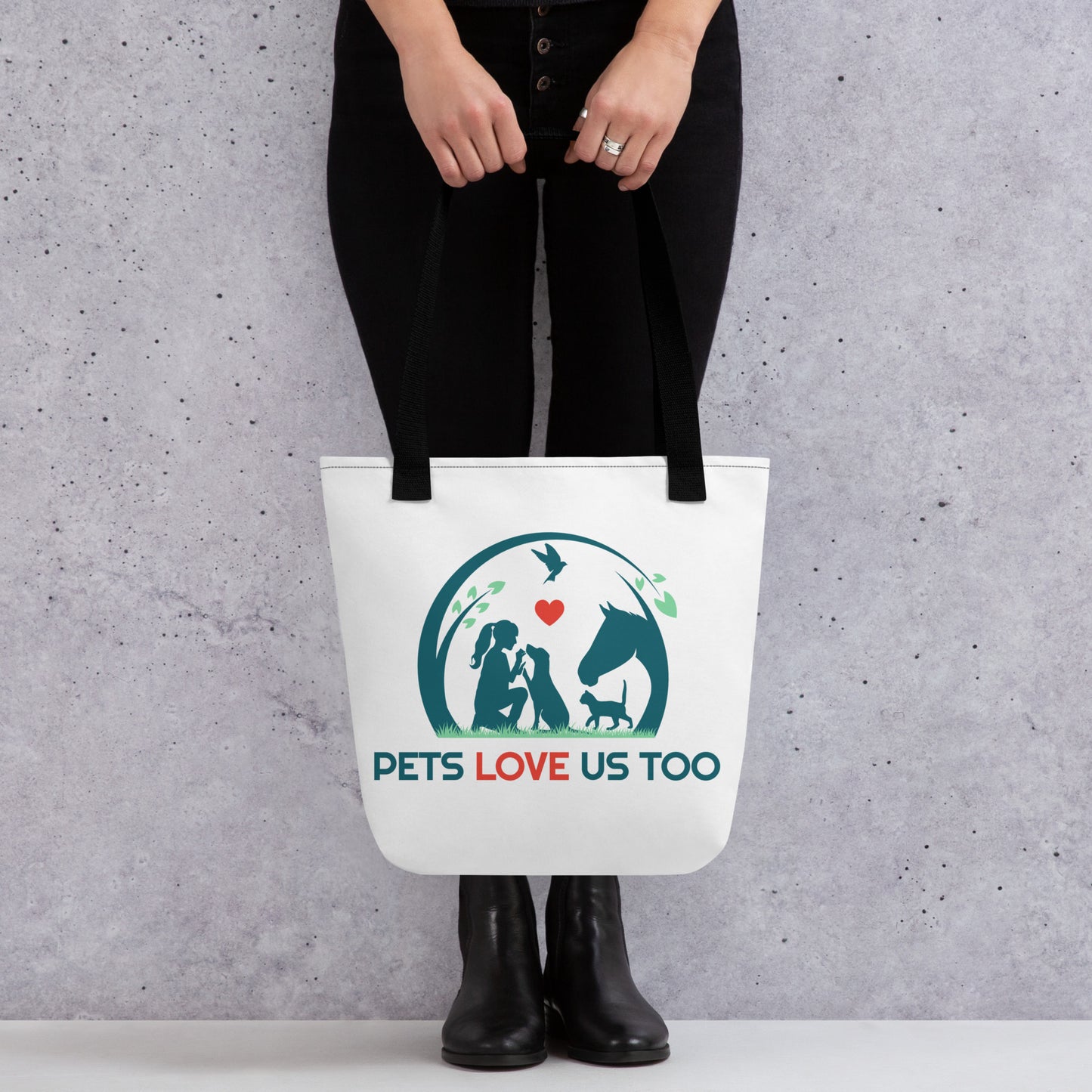Pets Love Us Too® Tote bag