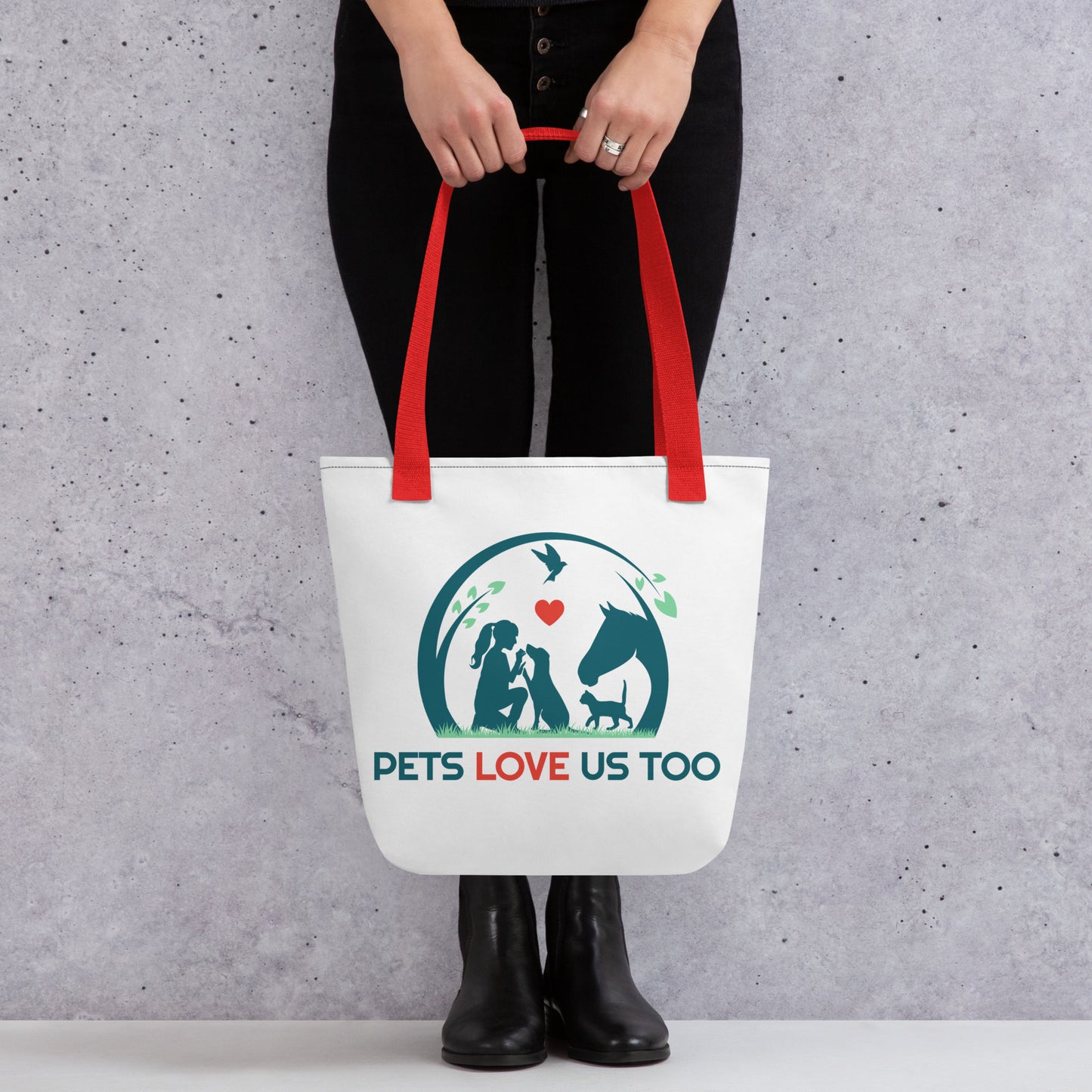 Pets Love Us Too® Tote bag