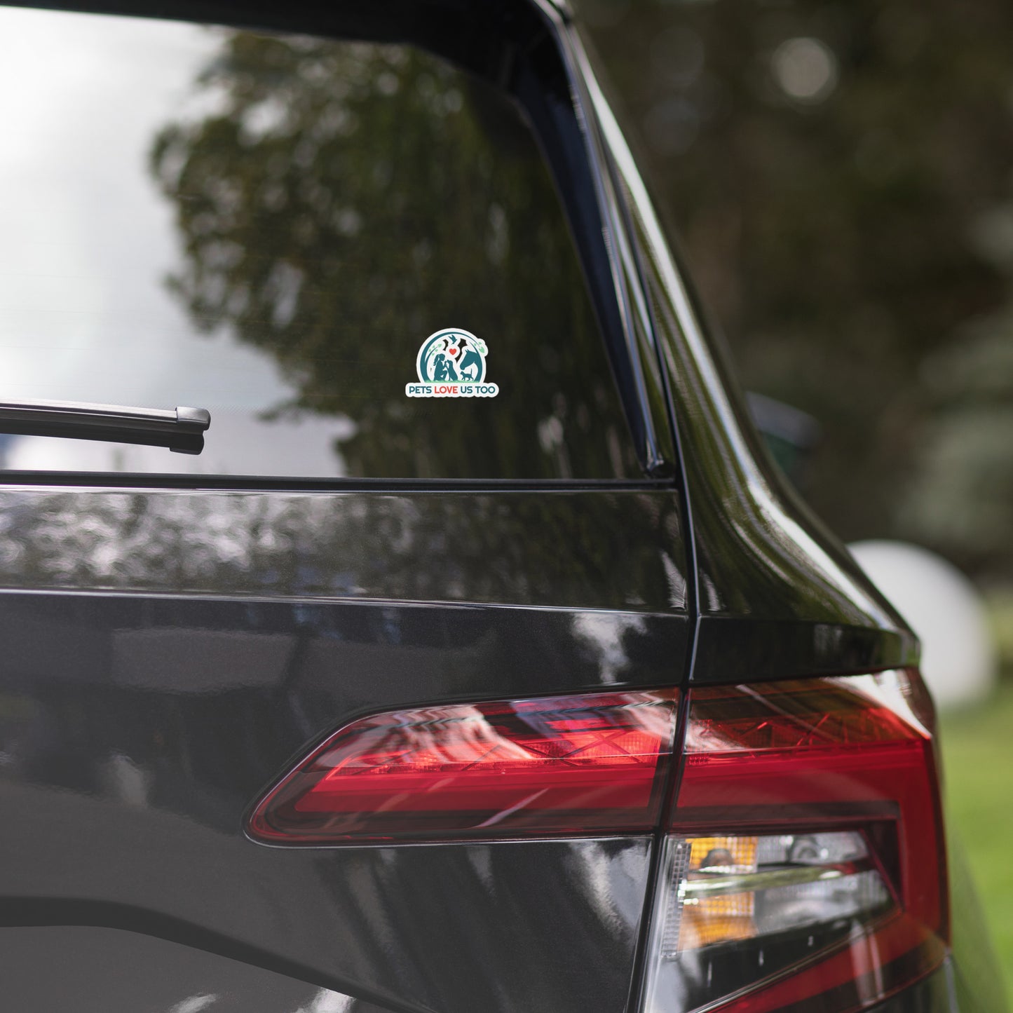 Pets Love Us Too® die-cut sticker