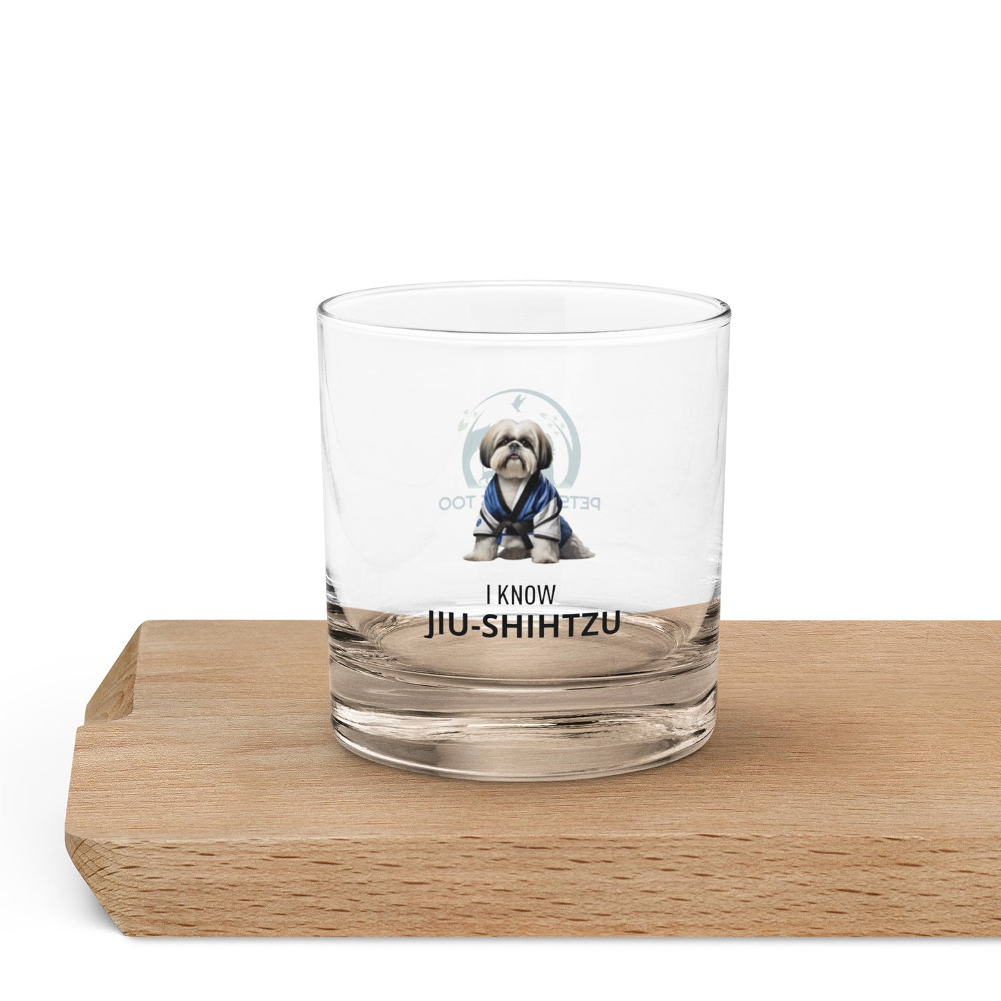 Pets Love Us Too® Rocks Glass