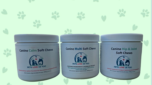 Pets Love Us Too Canine Vitamins and Supplements 3-Pack *Member cost $45.60*