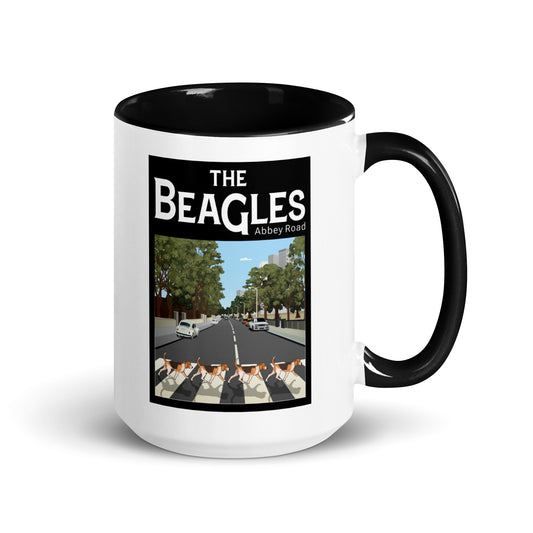 Pets Love Us Too "The Beagles" Mug with Color Handle and Inside *Member cost $16.00*